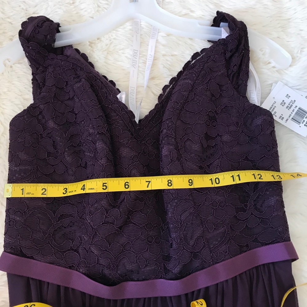 NWT David’s Bridal Lace Bridesmaid Dress Size 6 - Picture 11 of 16